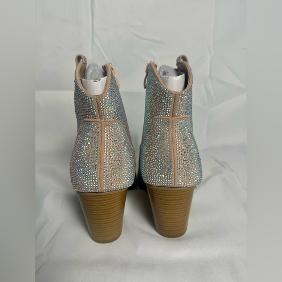 Torrid Taupe Embellished Western Bootie - Picture 6 of 8